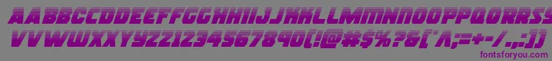 rogueherohalfital Font – Purple Fonts on Gray Background