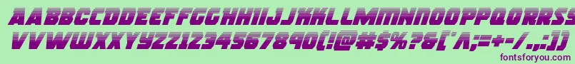 rogueherohalfital Font – Purple Fonts on Green Background