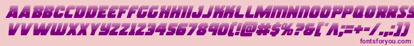 rogueherohalfital Font – Purple Fonts on Pink Background