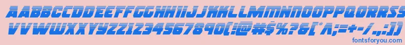 rogueherohalfital Font – Blue Fonts on Pink Background