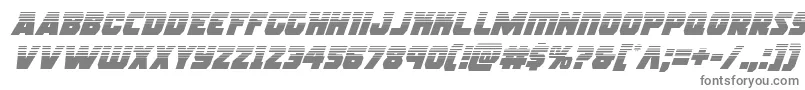 フォントrogueherohalfital – 白い背景に灰色の文字