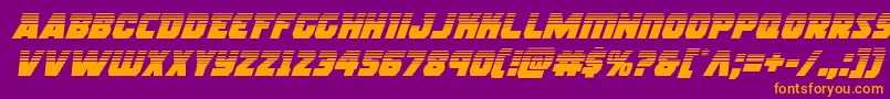 rogueherohalfital Font – Orange Fonts on Purple Background