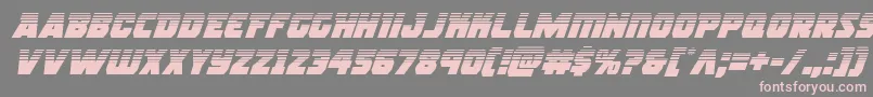 rogueherohalfital Font – Pink Fonts on Gray Background