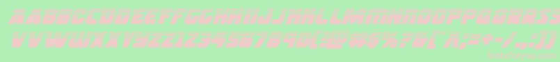 rogueherohalfital Font – Pink Fonts on Green Background