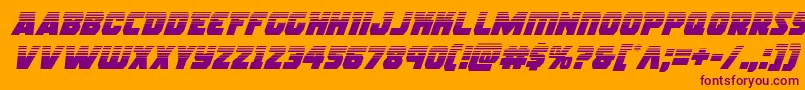 rogueherohalfital Font – Purple Fonts on Orange Background