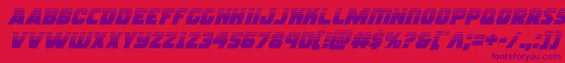rogueherohalfital Font – Purple Fonts on Red Background