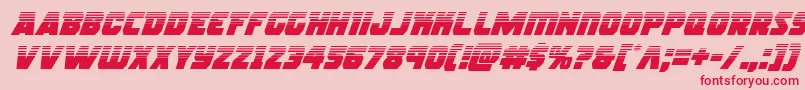 rogueherohalfital Font – Red Fonts on Pink Background
