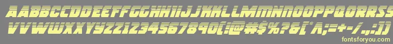 rogueherohalfital Font – Yellow Fonts on Gray Background