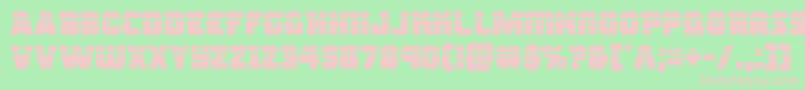 rogueherolaser Font – Pink Fonts on Green Background