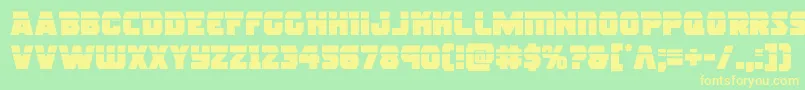 rogueherolaser Font – Yellow Fonts on Green Background