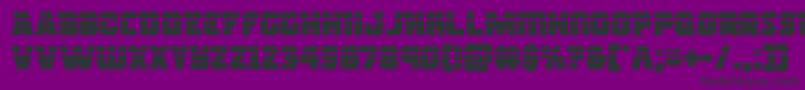 rogueherolaser-Schriftart – Schwarze Schriften auf violettem Hintergrund