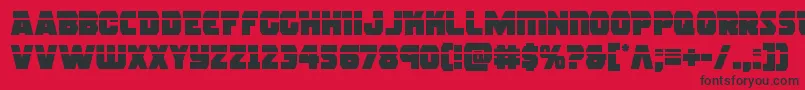 rogueherolaser Font – Black Fonts on Red Background