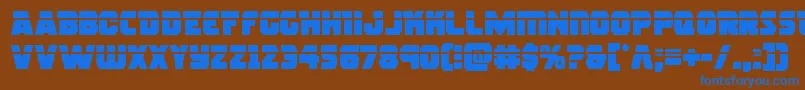 rogueherolaser Font – Blue Fonts on Brown Background