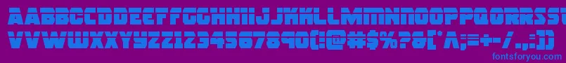 Шрифт rogueherolaser – синие шрифты на фиолетовом фоне