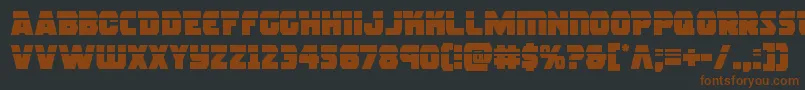 rogueherolaser Font – Brown Fonts on Black Background