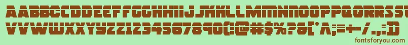 rogueherolaser Font – Brown Fonts on Green Background