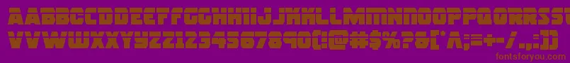 rogueherolaser Font – Brown Fonts on Purple Background