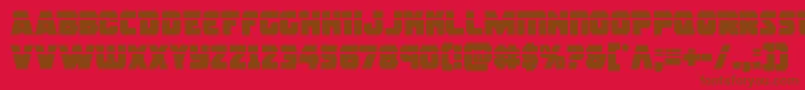 rogueherolaser Font – Brown Fonts on Red Background