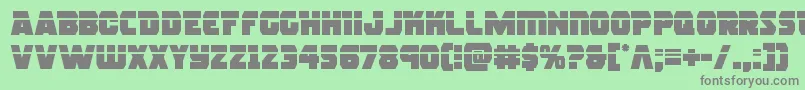 rogueherolaser Font – Gray Fonts on Green Background