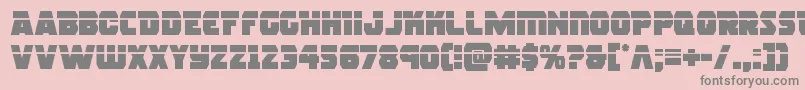 rogueherolaser Font – Gray Fonts on Pink Background