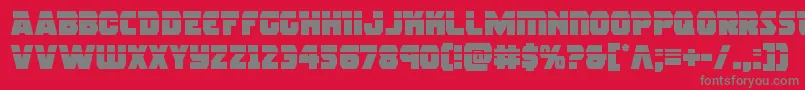 rogueherolaser Font – Gray Fonts on Red Background