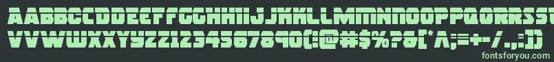 rogueherolaser Font – Green Fonts on Black Background