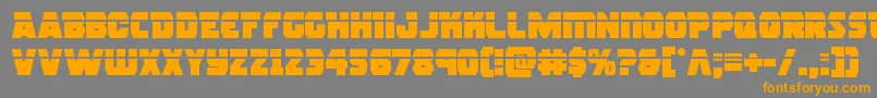 rogueherolaser Font – Orange Fonts on Gray Background