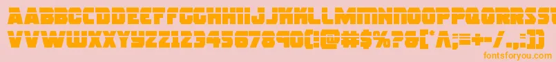 rogueherolaser Font – Orange Fonts on Pink Background