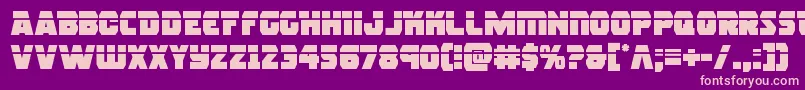 rogueherolaser Font – Pink Fonts on Purple Background