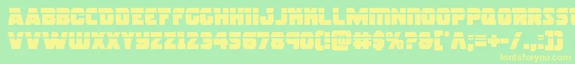 rogueherolaser Font – Yellow Fonts on Green Background