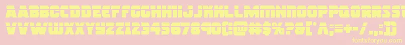 rogueherolaser Font – Yellow Fonts on Pink Background