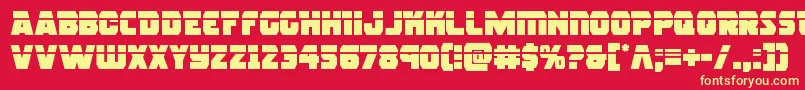 rogueherolaser Font – Yellow Fonts on Red Background