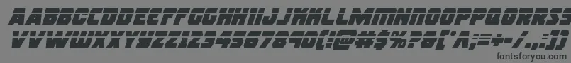 rogueherolaserital Font – Black Fonts on Gray Background