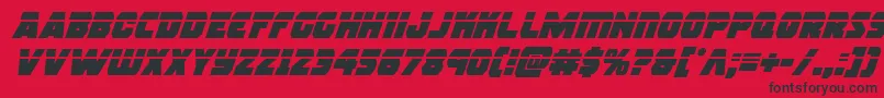 rogueherolaserital Font – Black Fonts on Red Background