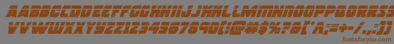 rogueherolaserital Font – Brown Fonts on Gray Background