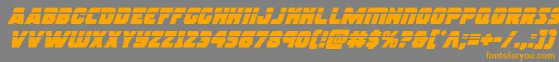 rogueherolaserital Font – Orange Fonts on Gray Background