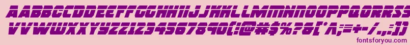rogueherolaserital Font – Purple Fonts on Pink Background