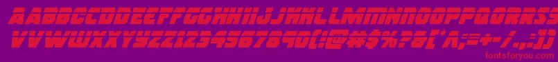 Шрифт rogueherolaserital – красные шрифты на фиолетовом фоне