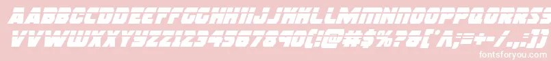 rogueherolaserital Font – White Fonts on Pink Background
