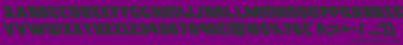 rogueheroleft Font – Black Fonts on Purple Background