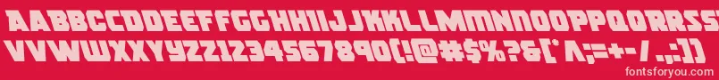 rogueheroleft Font – Pink Fonts on Red Background