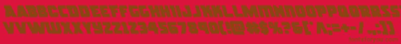 rogueheroleft Font – Brown Fonts on Red Background