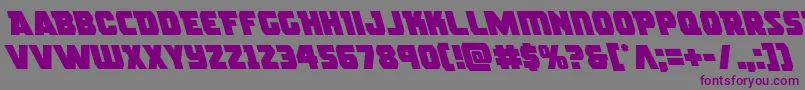 rogueheroleft Font – Purple Fonts on Gray Background
