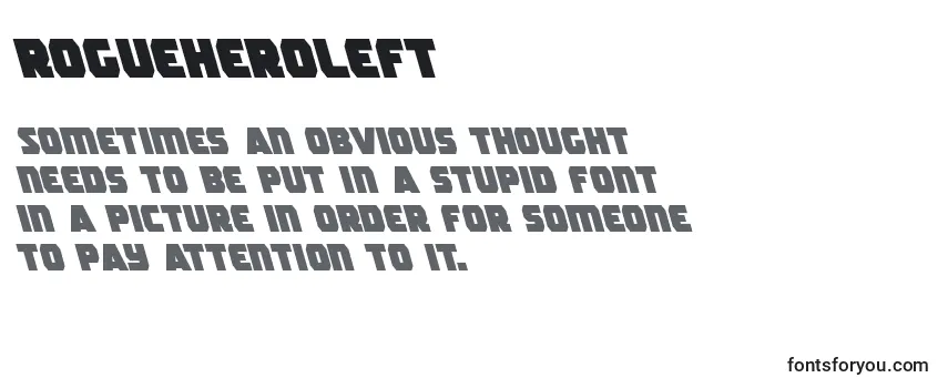 Review of the Rogueheroleft (139023) Font