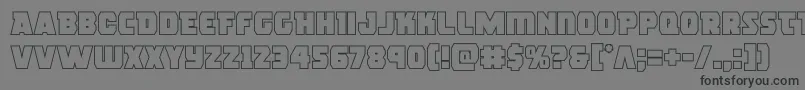 rogueheroout Font – Black Fonts on Gray Background