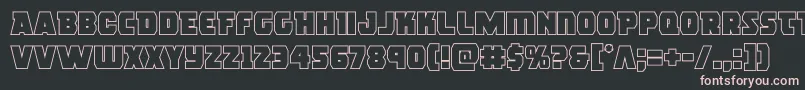 rogueheroout Font – Pink Fonts on Black Background