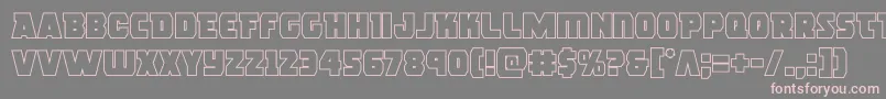 rogueheroout Font – Pink Fonts on Gray Background