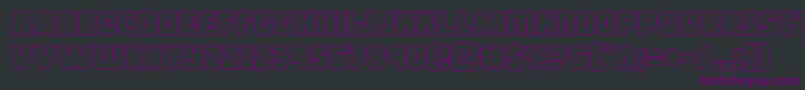 rogueheroout Font – Purple Fonts on Black Background