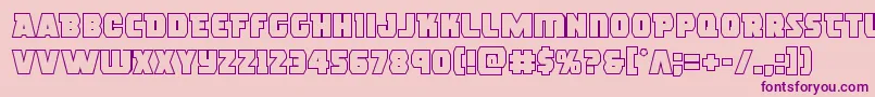 rogueheroout Font – Purple Fonts on Pink Background