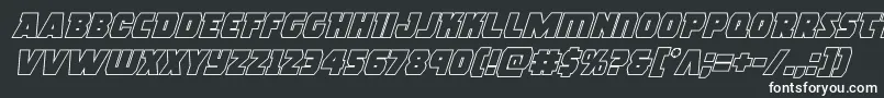 rogueherooutital Font – White Fonts on Black Background